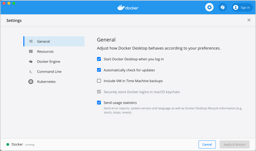 Docker for Mac